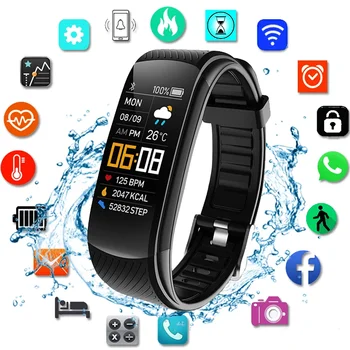 Origjinal Palestër Smart Watch Shkalla e Zemrës Monitorimin e Motit Ora Band Sport i papërshkueshëm nga uji Smartwatch për Burrat, Gratë iPhone, Android 2023