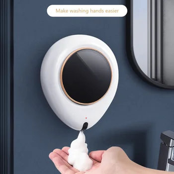 300ML Mur Montuar Automatike Sapun të Lëngët Automat Kuzhinë Banjo Touchless Sensor infra të kuqe Shkumë Makinë për Larjen e duarve
