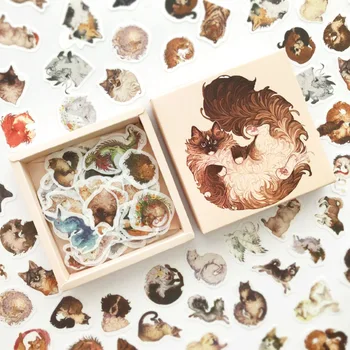 200 cope/pakoja e Bukur Shumëllojshmëri të Kafshëve Seri Kuti Dekorative Shkrimi Stickers Scrapbooking DIY Ditari Album të Rrinë