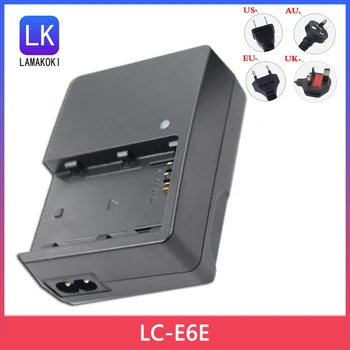LC-E6E Kamera Bateri Mbajtëse karikimi për Canon EOS 5D Mark II III 5D2 5D3 7D 70D 6D 60D LP-E6 LP-E6N SHBA/BE/AU/UK Plug