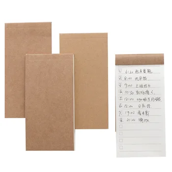 Tearable Xhep Kraft Letër Memo Pad Notepad Shkrimi Memo Shënime me Shkrim për Të Bërë Listë Lot Listë të TODO projektit shënime