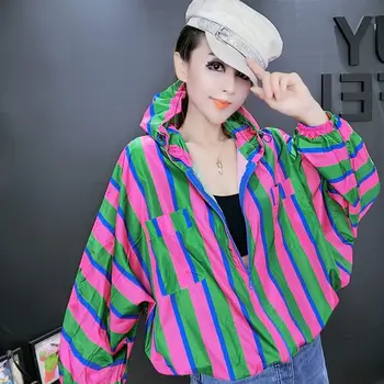 Maskuar Xhaketë Sweatshirts Streetwear Windbreakers Mëngë Të Gjata Të Shpejtë Të Thatë Hollë Y2k Krye Korean Modës Rastësor Bomber Xhaketë Femra