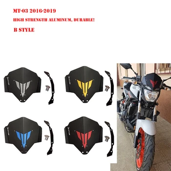 Moto Motor Xham Xham Shield Ekran me Rritje Kllapa mbajtëse për Yamaha 2016 2017 2018 2019 MT 03 MT-03 MT03