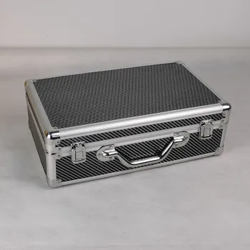 Portative Fibra Të Karbonit Toolbox Alumini Mjet Rast Pajisjet Instrument Rast Hardware Mjete Ourdoor Kuti Me Shkumë E Vështirë Rast