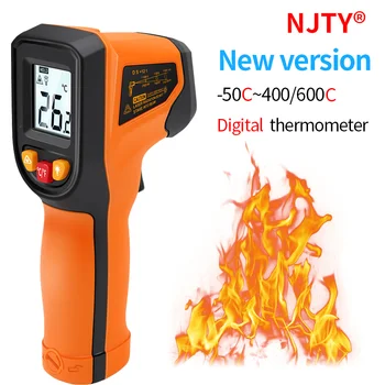 Jo-kontaktoni Dixhitale Infrakuq Termometer me Lazer Temperatura Metër Pyrometer Imager Hygrometer Termometro infrarojo Drita Alarmi