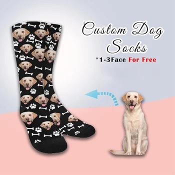 Ngjyra me Porosi Risi DIY Meshkuj&Femra Çorape Qesharake Print Qen Tuaj të Personalizuar Faqen Foto në Goditje të Dërguar miqtë Dhuratë Unisex