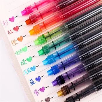 Me cilësi të lartë 10 Ngjyra e Madhe e Kapaciteteve Bojë Xhel Stilolaps Nxënësve të Shkollës Zyra Shkrimi Gjobë Nib Rul Topin Stilolaps të Reja