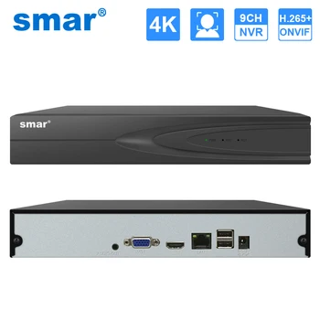Smar HD 4K 9CH 16CH H. 265 CCTV Rrjetit Video Recorder Për 6MP/8MP Kamera IP e Sigurisë të Sistemit të Mbrojtjes Onvif Xmeye Re NVR