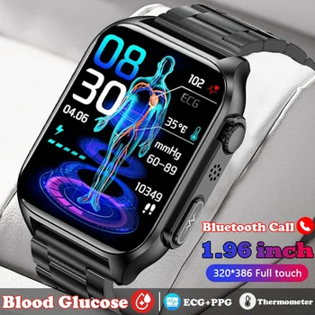 2023 Glukozës në Gjak Smart Watch Njerëzit e Sheqerit në Gjak ECG+PPG Shkalla e Zemrës Bluetooth Thirrjes Automatike infra të kuqe Presion Shëndeti Shikon