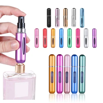 5/8ml Parfum Shishe Spray Mini Portativ Refillable Alumini Atomizer Shishe Enë Parfum Njëherë Udhëtimit Kozmetike Mjet
