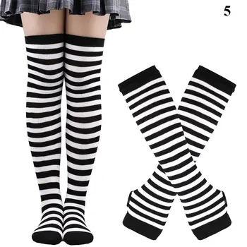 Shirita Mbi Gju Lartë Çorape Të Caktuar Për Gratë E Vajzat Çorape Krahun Në Mëngë Të Gjata Krishtlindje Çorape Të Trasha Doreza Çorape Të Ngrohta Çorape Gju
