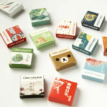 40 cope/pakoja e Bukur Kuti Paketë Dekorative Gjemb Vendosur Ditari Album Etiketë Gjemb DIY Shkrimi Stickers shkollës lech Papelaria