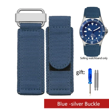Me cilësi të lartë Najloni Watch Rrip për Breitling Bell & Ross Thickened Najloni Watchband BR Goditje dhe Lak Fastener Endura Rrip 22mm24mm