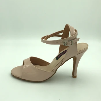 Sexy Ri të Rehatshme salsa këpucë latine këpucë valle tango dasma & palë këpucë për gratë 628290NUPU Kamoshi outsole të ulët të lartë thembra