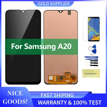 1 COPE Super inç amoled ekran Ekran për Samsung Galaxy A20 A205 SM-A205F A205G A205U LCD me Ekran Touch Digitizer Kuvendit Zëvendësimin