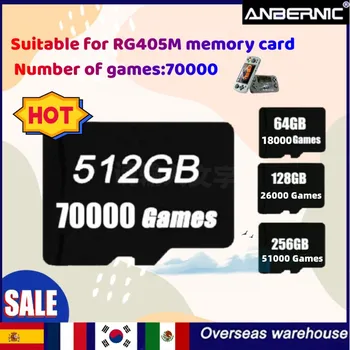 TF Card PËR të ANBERNIC RG405M 512G kartat e Kujtesës Ps vita 3ds Gamecube Video game consoles Klasike FBA GBA GBC PS2 MAME PSP