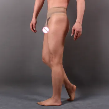Shengrenmei e Njerëzve Sexy Pantyhose T File Stockings JJ Mbuluar Transparente Ultra-hollë Triko Seks të Rritur e Produktit Gay Fetish Panty çorape