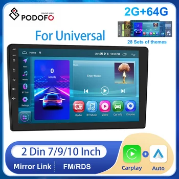 Podofo 2din Android 2+64G Makinë Radio 7 9 10
