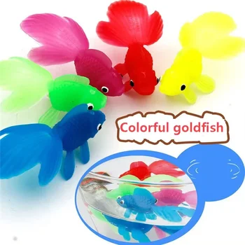 1PC Ngjyra Simulimi peshku i kuq peshku Model Gome e Butë Dush Baby Lodrat e Fëmijëve Lodra Dhurata e Fun Ujë të Luajnë Plazh Not Lodër Për Fëmijët