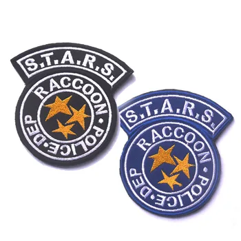 S. T. A. R. S. Raccoon Qyteti patch yjet ushtarake simbol goditje &loop Patch taktike për të ppb xhaketë