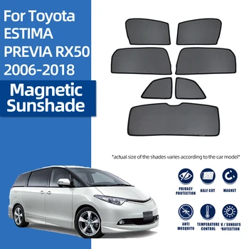 Për Toyota ESTIMA TAKIM XR50 2006-2019 Magnetike Makinë Sunshade Para Xham Kuadër Pëlhurën e Pasme Dritare Anësore Dielli Hije Visor