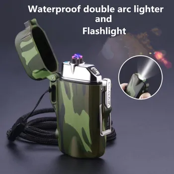 Portative Mini Projektori USB Dyfishtë Arc Ngarkimit të Lehta Windproof i papërshkueshëm nga uji Plazma të Lehta në Natyrë Kampe sportistëve Mjete