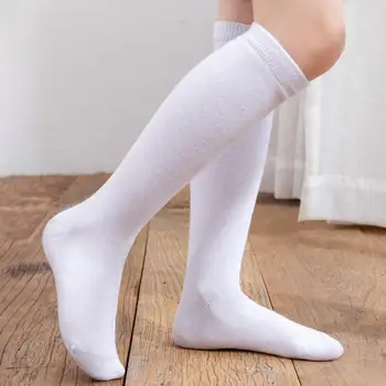 Zi E Bardhë Soild Ngjyra Të Gjatë Çorape Grave Mbi Gju Kofshë Të Lartë Mbi Gju Stockings Lolita Zonja Vajzave Të Ngrohtë Çorape Gju
