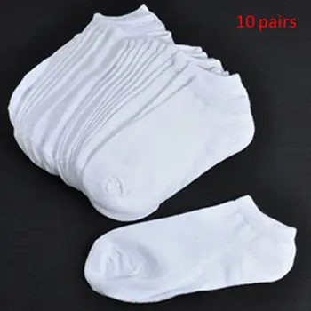 10Pairs/Set Unisex Rastësor Çorape të Shkurtra Femra Vajzave të Ulët të Prerë Kyçin e këmbës Çorape Për Gratë e Zonja e Bardhë e Zi të Shkurtër Çorape të Verës #137