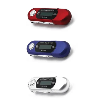 2 në 1 Mini MP3 Player Mbështetje 32G TF Karta USB 2 0 Vogël Flash Drive Lehtë LCD Music Player me 3 5mm Audio për Blu Jack