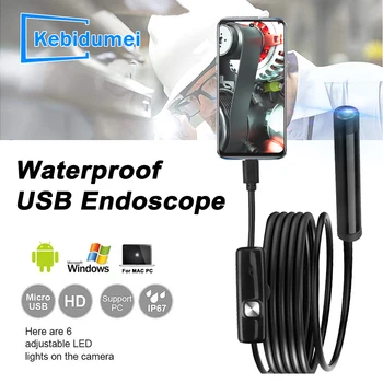 7MM Endoscope HD Kamera Mobile Borescope Inspektimit Endoscopic Industriale Për XIAOMI Android Smartphone Makina Kamera Mikro USB
