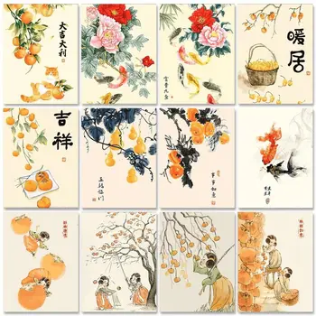 RUOPOTY Kuadër Diy Pikturë Nga Numrat Kit Kineze Style Lule të Zejtarisë Bojë Kanavacë Numri Pikturë Fotografi Për në Shtëpi Decors
