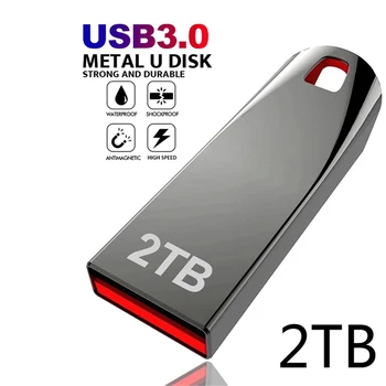 Shpejtësi të lartë U Disk 2TB 1TB 512GB Drive Optik Lloj-C USB 3.0 Drive Optik Pajisjeve Metalike Flash Disk Kompjuteri Pajisje