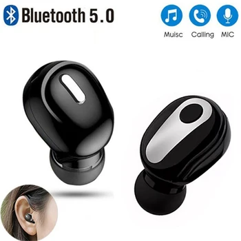 S9 Kufje Bluetooth të aparatit të Dëgjimit Mini Një Vesh pa Duar Bluetooth Headset 5.0 Padukshme Kufje Sportive kufje me mikrofon