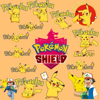 Pokemon Pikachu Hekuri për Transferimin Patches për Veshje DIY Lahet Fëmijët T-shirt Anime të Transferimit të Ngrohjes Termike Rrobat Gjemb Gfit