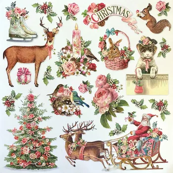 santa cilido krishtlindjeve stickers/Scrapbooking Stickers /Dekorative Gjemb /DIY Artizanale Albume Foto