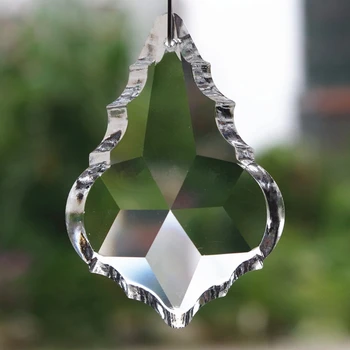 Qartë Llambadar Gotë Kristal Llambë Prizmat Pjesë të Varur Pika Pendants 38mm