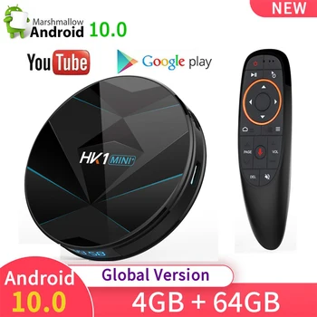 HK1 MINI PLUS Android 10 Smart TV BOX RK3318 Quad Core 2.4 G&5G WIFI Set Top Box Media player VS HK1 MAX Google voice ORA H96MAX