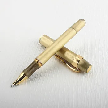 Vintage Plotë Bronzi Burim Stilolaps Stilolaps Bojë Metalike Shkrim Nib 0.5 mm me Ngjyrë, me Stilolapsa Furnizimet Dhuratë