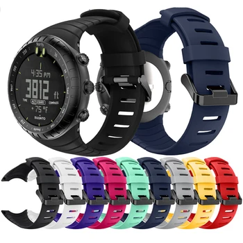 Watch Rrip Për Suunto Core Butë Silikoni Watchband Zëvendësimin Byzylyk Wristband Për Suunto Core Smart Watch Band correa
