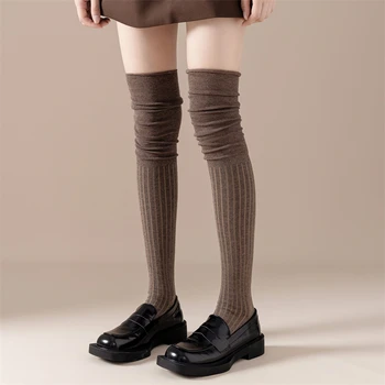 Kofshë Të Lartë Çorape Për Gratë E Reja Të Modës Të Ngurta Me Ngjyra Japanese Stil Mbi Gju Stockings Femra Të Rastit Të Gjatë Të Grave Çorape Të Modës