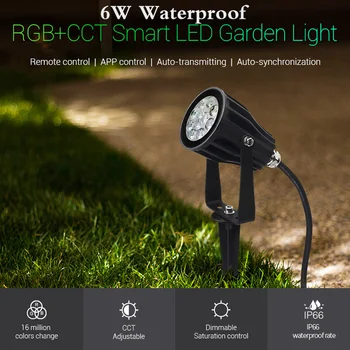 FUTC04 6W RGB+CCT Zgjuar UDHËHEQUR Kopsht Dritat Llambë IP66 AC 100v~220V Për Natyrë Hapësirë e Gjelbër/Park/Rrugë/Bimë Peizazh Dekorimin