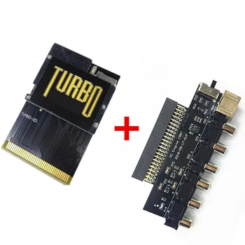 Ari i zi Edicionin PCE pc motor tastierë lojë kartën TURBO 600 NË 1 OSE RGBS Kartë Video Përforcues RGBS Sinjal Output Audio Output