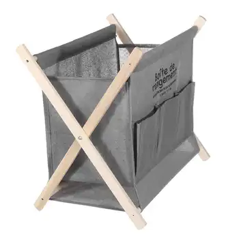 X-formë Foldable Revista Librin Shportë Organizator të Shtypura Paloset 1 Rrjetit në Shtëpi Lavanderi Pengojnë Sorter Lavanderi Rroba të Shporta
