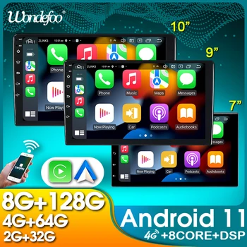 universale 2 DIN Makinë Radio 7 9 10 Inch Android Multimedia Player GPS, WIFI, Bluetooth CarPlay Për Toyota Volkswagen Hyundai Nissan