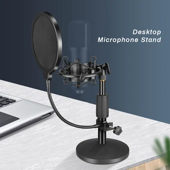 Profesioni USB Kondensator Mikrofon Tabletop të Qëndrojë me Shok Malin Mbajtësi Pop Filtër mic të Qëndrojë për bm 800 Mikrofon