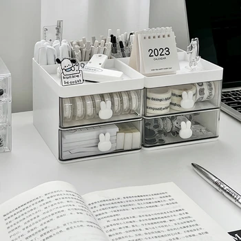 Desktop Magazinimit Kuti Organizator Sirtar Lloj Transparente Akrilik Tavolinë Shkrimi Dorë Llogari Ruajtje Raft Tavolinë E Thjeshtë Mbajtëse Stilolaps
