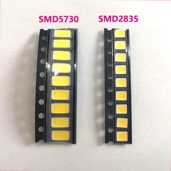 100PCS shumë Cilësi të Lartë SMD2835 SMD5730 Bakrit 3V 60-65LM LED Light Emitting Diodë 0.5 W LED Chip Super ndritshme e UDHËHEQUR Rruaza të Bardha