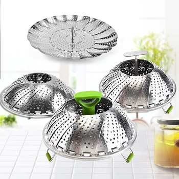 Çelik avullore retractable kanate avullore Lotus avullore raft shtëpi kuzhinë avullore gatim cookware gadgets