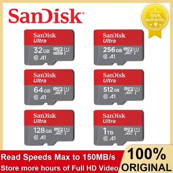 SanDisk Ultra të Kujtesës SDXC UHS-unë mikro SD Kartat C10 A1 1TB 256G 32G 64G 128G 512G HD të Plotë Flash Card për Laptop Monitorimit