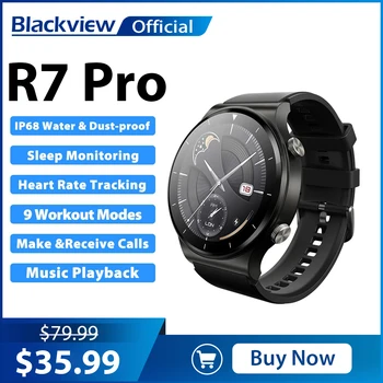 Blackview 2023 R7 Pro IP68 i papërshkueshëm nga uji Palestër Smart Watch quan Bluetooth Ruajtjen SmartWatch Për Burrat, Gratë Android IOS